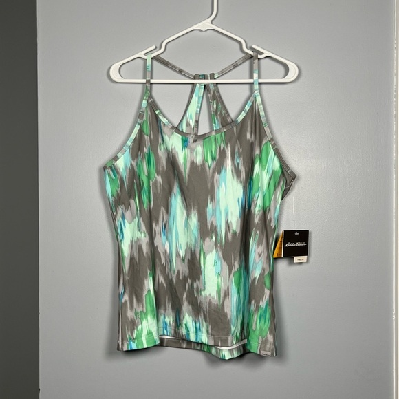 Eddie Bauer Tank Top Travex Aster Cami Sugarsnap Workout FreeDry UPF - Picture 1 of 4